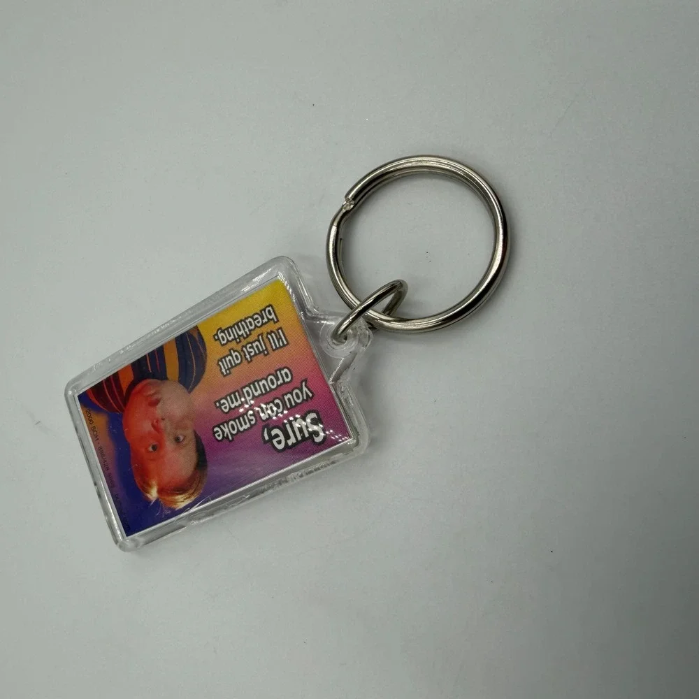 VTG 2000 Sure You Can Smoke Around Me Keychain Novelty Anti-Smoking Y2K Humor